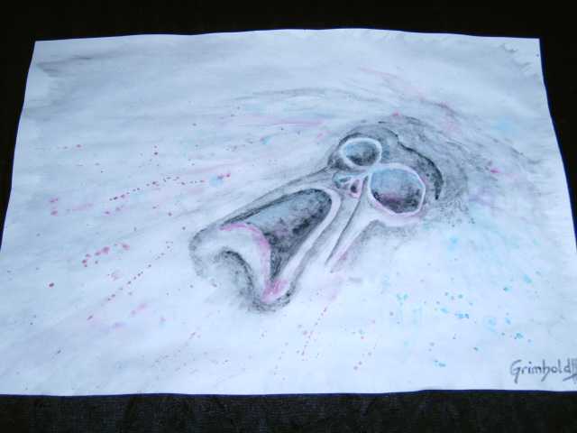 zerrfratze03-aquarell zerrfratze03-aquarell